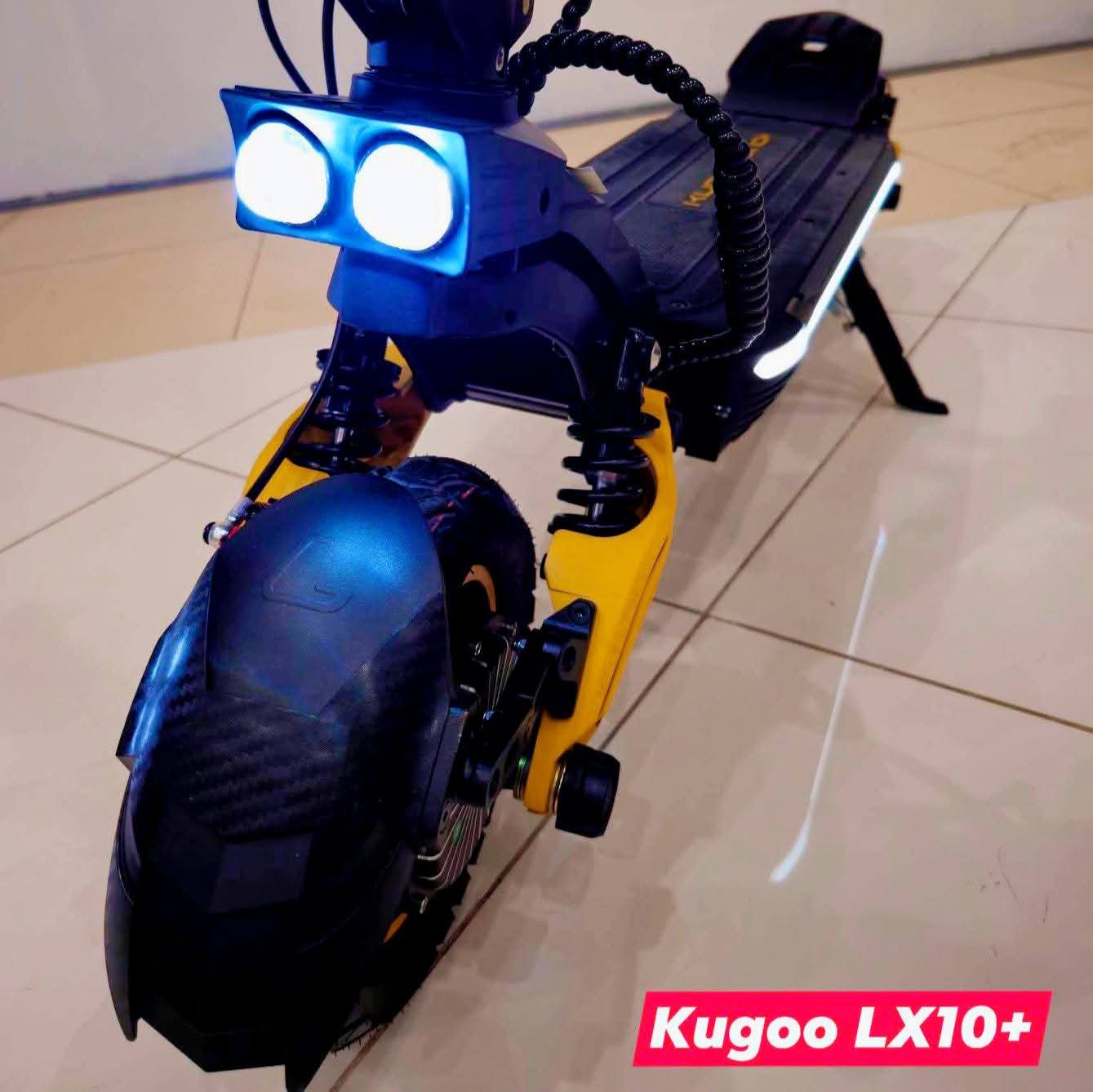Best electric scooter Kugoo Lx 10 Plus with sturdy build, long-range battery and safe, smooth rides.