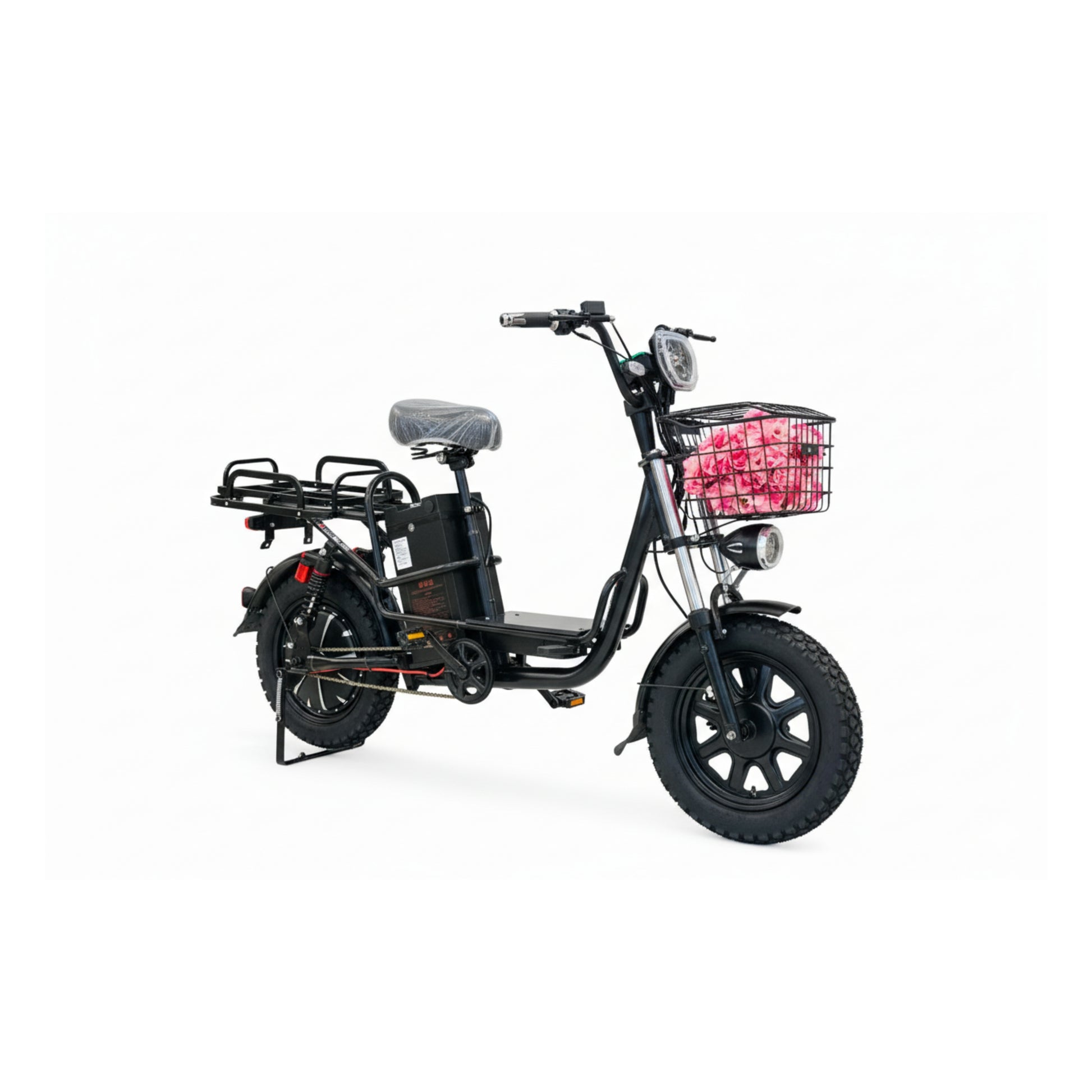 YLQ electric bicycle with a sleek, lightweight frame for city commuting.