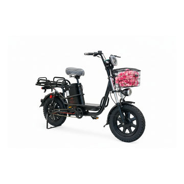 YLQ electric bicycle with a sleek, lightweight frame for city commuting.