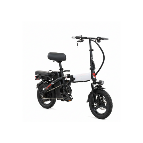 Folding electric bike, escooter and electric scooter for adults with compact design and long-range battery.
